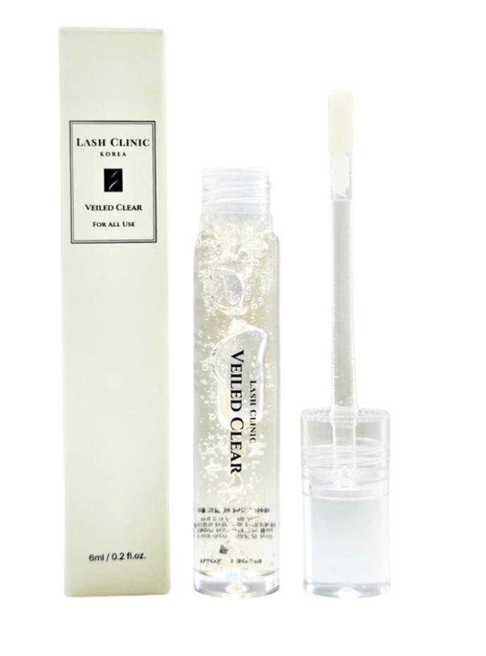 Lash Clinic Veiled Clear product with packaging on a white background